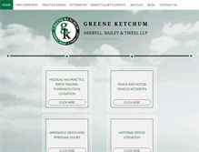 Tablet Screenshot of greeneketchum.com